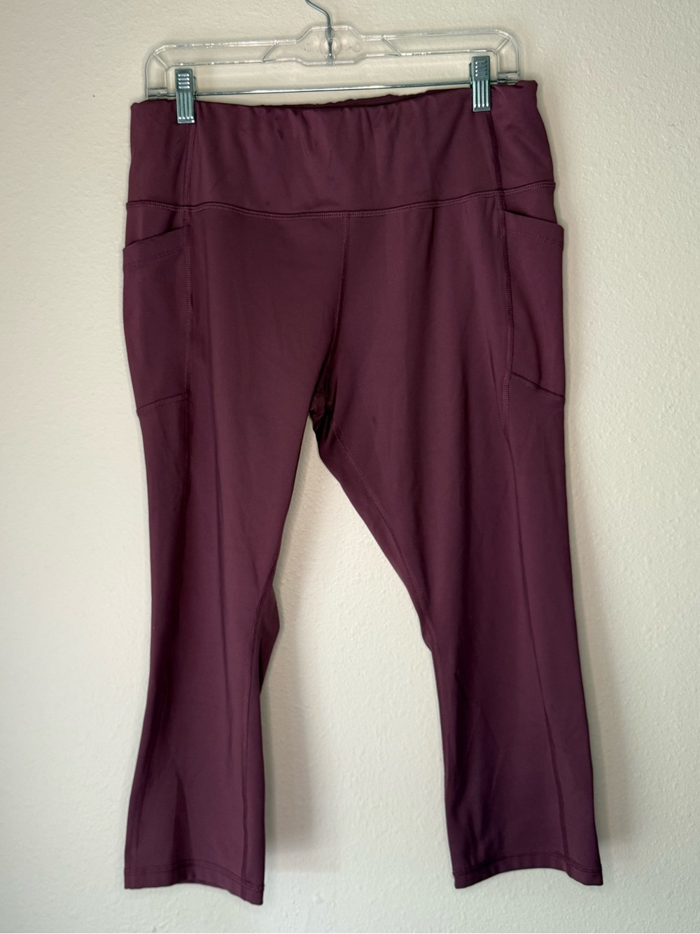 Avia Women’s Pink High Rise Pocket Capri Leggings size XL